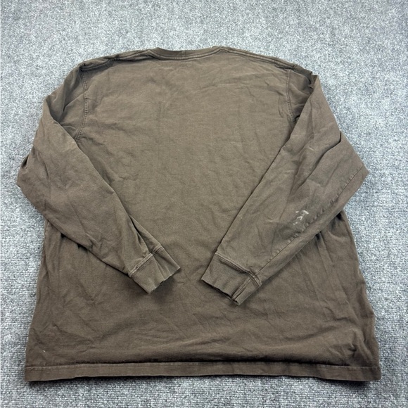 CARHARTT Men’s Long Sleeve Chest pocket Utility Shirt Original Fit Brown size XL - Picture 2 of 8
